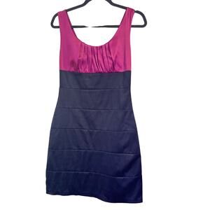 LETTE Pink and Black Short Stretchy Tank Dress **NWT** SZ Medium